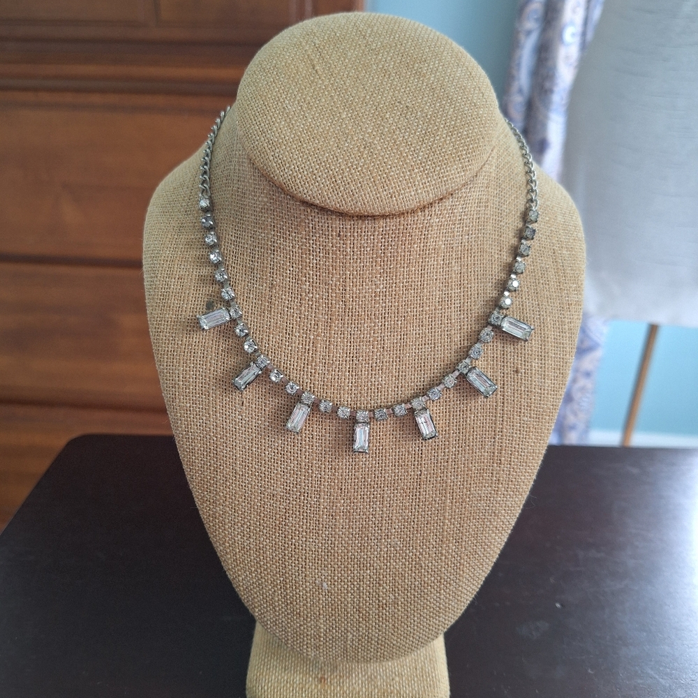 Silver Crystal Necklace